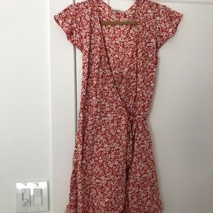 Ditsy Floral Wrap Dress